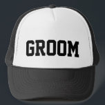 Groom Trucker Hat<br><div class="desc">Perfect for a honeymoon or bachelor party!</div>
