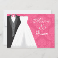 Groom Tux and Bridal Gown Pink Luxury Wedding