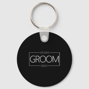 Groom Vegas Bachelor Party Group 2025 Married In V Key Ring