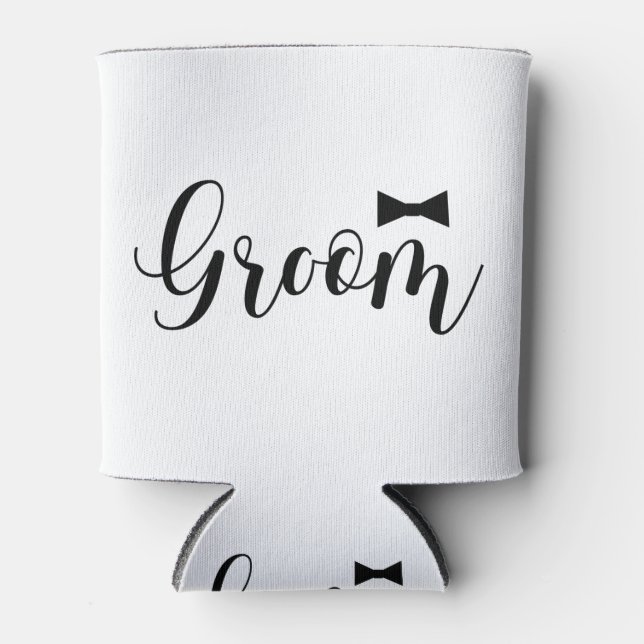 Groom-Wedding,-Bachelor-party-tie Can Cooler (Front)