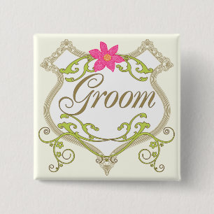 Groom Wedding Badges