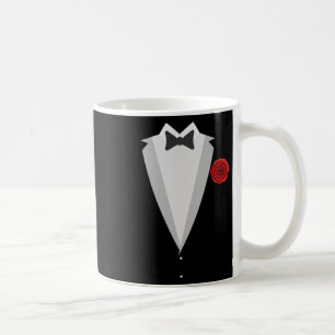 Groom Wedding Costume Black Tie Funny Bachelor Par Coffee Mug