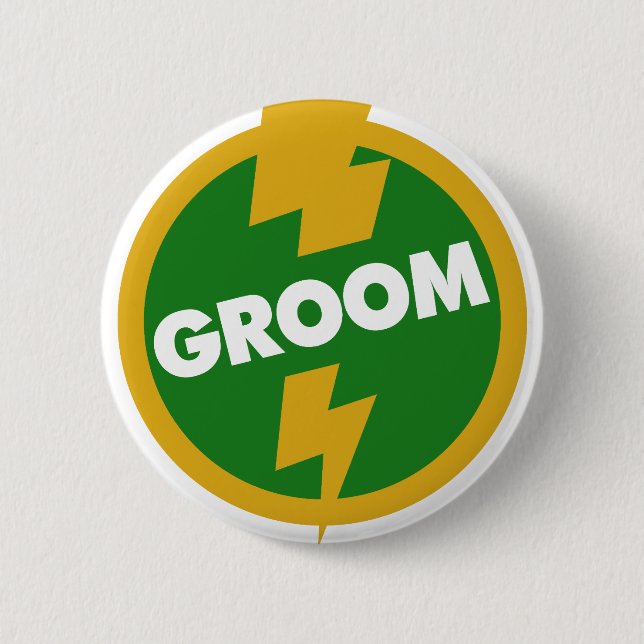 Groom Wedding - Dupree 6 Cm Round Badge (Front)