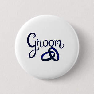Groom Wedding Favours 6 Cm Round Badge
