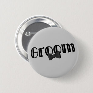 Groom Wedding Party Button Pin