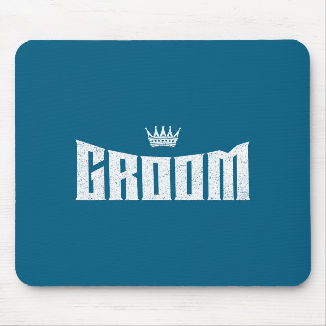 Groom wedding shower bachelor party gift mouse pad (Front)