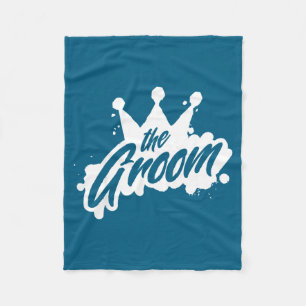 Groom wedding the king shower bachelor party gift fleece blanket