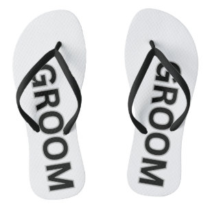 Groom Wedding Thongs/Flip Flops Jandals