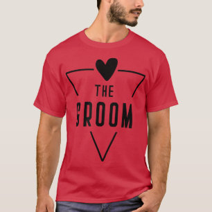 GroomBridal Party Bridesmaid Wedding Shower Heart  T-Shirt