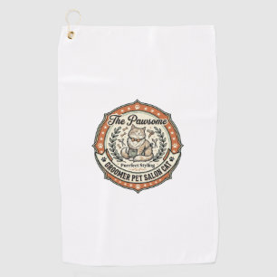 Groomer Pet Salon Cat Groomer Pet Salon Cat Vintag Golf Towel