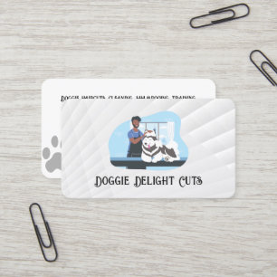 Groomer Shampooing Doggy Animal Care Business Card