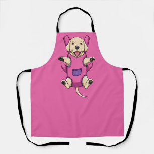 Grooming Apron Front Dog Carrier Labrador in Pink