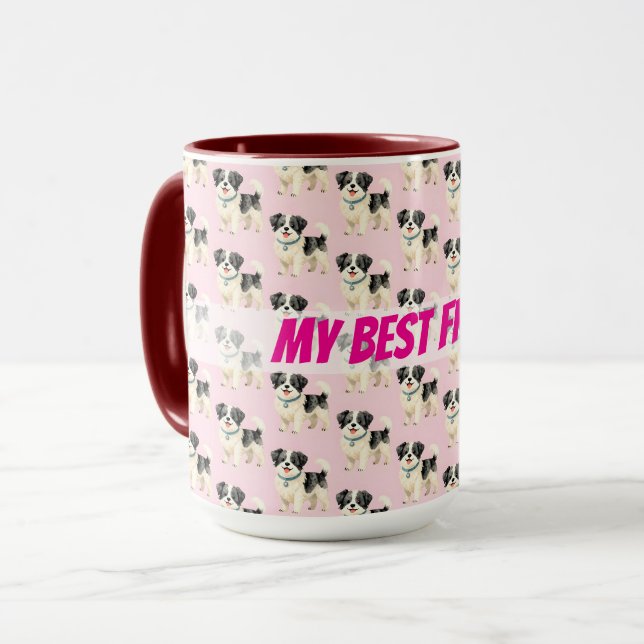 Grooming Dog Personalized Modern Collection Mug (Front Left)