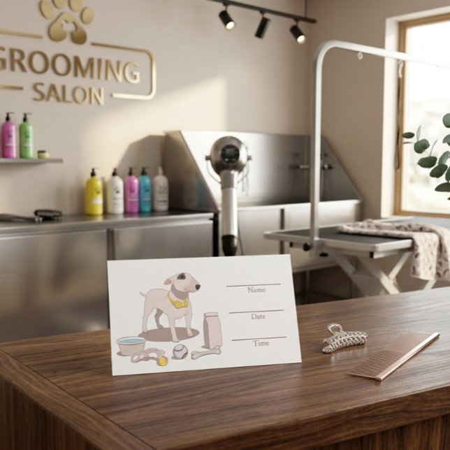 Grooming salon customisable appointment card (Creator Uploaded)