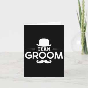 Grooms Bachelor Crew Party Squad Team Groom  Card