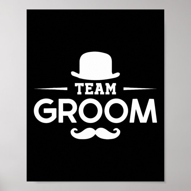 Grooms Bachelor Crew Party Squad Team Groom  Poster (Front)