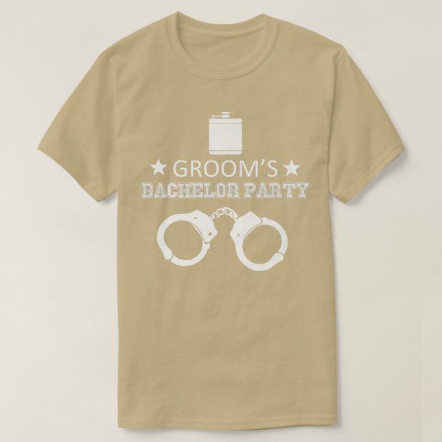 Grooms Batchelor Party Funny  T-Shirt (Design Front)
