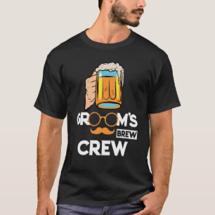 Groom's Brew Crew Groomsmen Bachelor Party T-Shirt