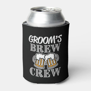 Groom's Brew Crew Groomsmen - Groomsman can beer Cooler