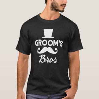 Groom's Bros Wedding Entourage Bachelor Party T-Shirt