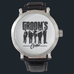Groom's Crew Bachelor Party Groomsmen Gift Watch<br><div class="desc">Let your groomsmen show off their style with this unique Groom's Crew Gift Watch! Perfect for bachelor parties, stag party, wedding receptions, and beyond, this shirt will make sure your groomsmen stand out in a crowd. You can be sure that your groomsmen will have all the confidence and swagger they...</div>