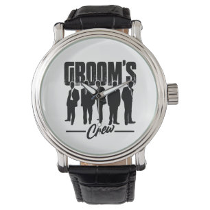 Groom's Crew Bachelor Party Groomsmen Gift Watch