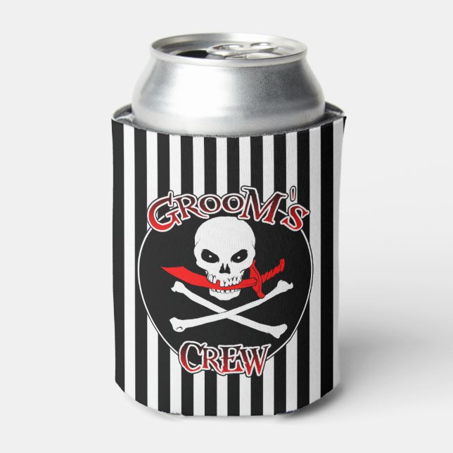 Groom's Crew Can Cooler (Can Front)