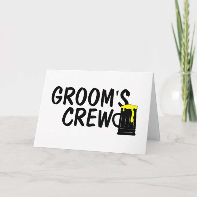 Grooms Crew Card (Front)