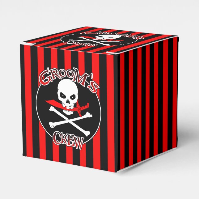 Groom's Crew Favour Box (Front Side)