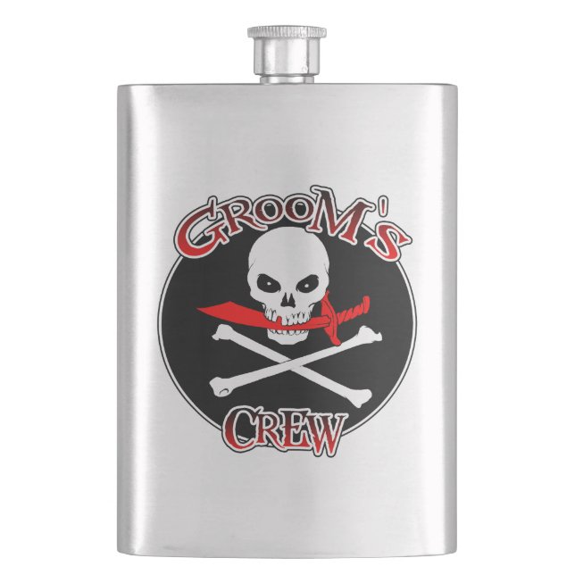 Groom's Crew Flask (Front)