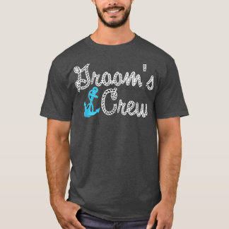 Grooms Crew Funny Boat Cruise Bachelor  T-Shirt
