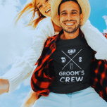 Groom's Crew Groomsmen Bachelor Party Gifts T-Shirt<br><div class="desc">Buy personalized t-shirts for your wedding party. Any best man,  groomsmen,  groomsman usher,  groom and father of the groom would love own custom shirt. Bachelor Party Gifts ,  Groomsmen t shirts</div>