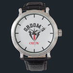 Groom's Crew - Modern Groomsmen Bachelor Party  Watch<br><div class="desc">Groom's Crew offers modern timepieces for every groomsman in your party. Find the perfect gift for your bachelor party and choose from our selection of stylish and comfortable watches. Make a statement with Groom's Crew and give the perfect gift.</div>