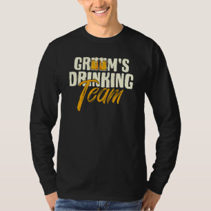 Groom's Drinking Team Stag Bachelor Party Wedding T-Shirt