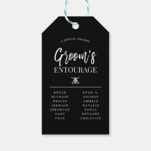 Groom's Entourage   Groomsmen Gift Tags