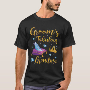 Groom's Fabulous Grandma Happy Wedding Married Mem T-Shirt