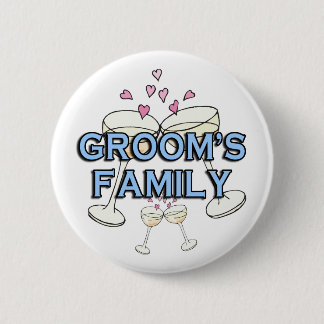 Groom's Family Wedding ID Buttons