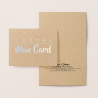 Grooms Man Terms of Service - Funny Proposal