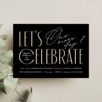 Grooms Modern Typography Rehearsal Dinner