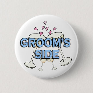 Groom's Side Wedding ID Button