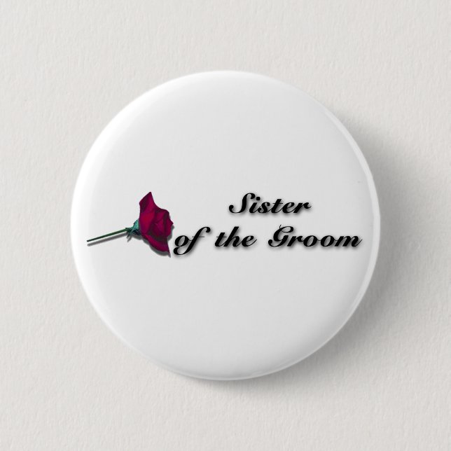 Grooms Sister Button (Front)