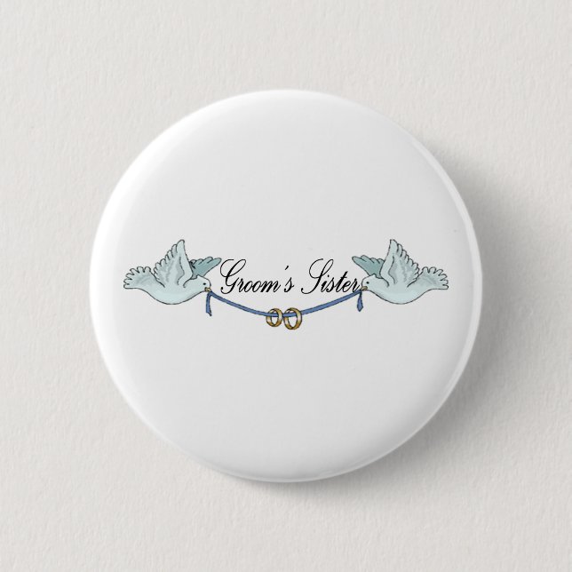 Grooms Sister Button (Front)