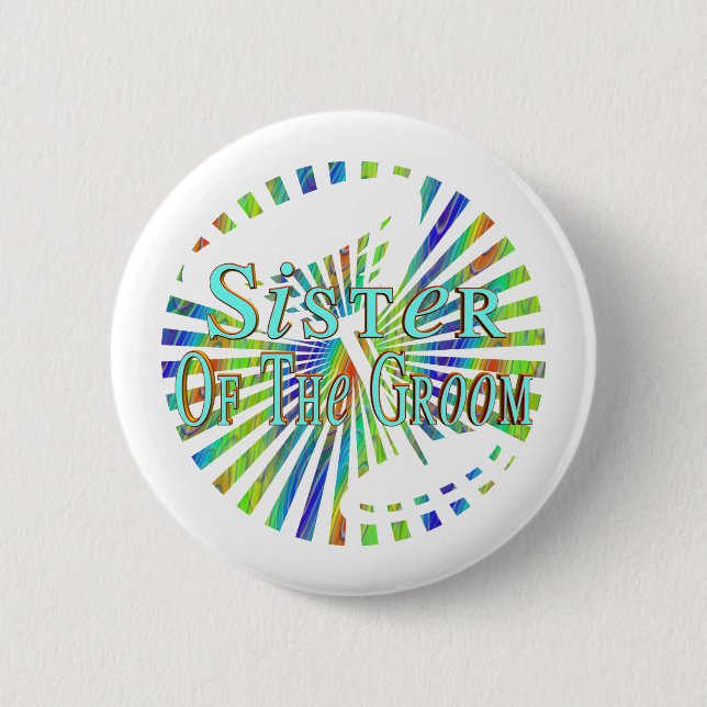 Grooms Sister Button (Front)