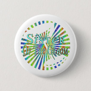 Grooms Sister Button