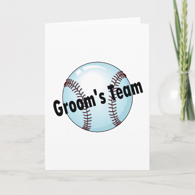 Groom's Team (Baseball) Card (Front)