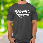 Groom's Team Custom Wedding Bachelor Party Sporty T-Shirt<br><div class="desc">The perfect t-shirt for all your groomsmen,  Groom's Team and Bachelor Party.  Personalise with your own text - add a date,  name,  party location,  etc (or delete).  Easily change the t-shirt colour.</div>