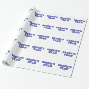 Groom's Team Wrapping Paper