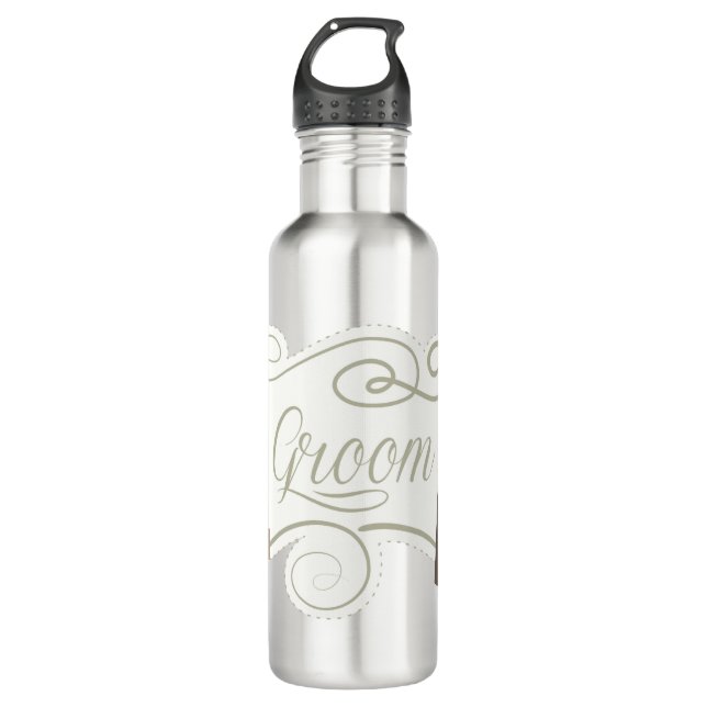 Groom's Wedding  710 Ml Water Bottle (Front)