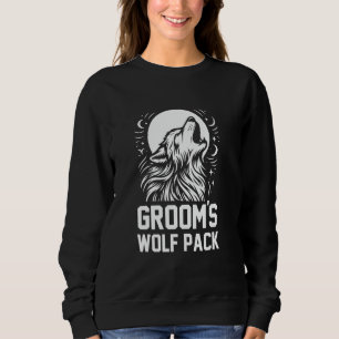 Groom's Wolf Pack Bachelor Party Groomsmen Crew Sweatshirt
