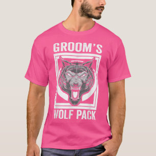 Grooms Wolfpack Bachelor Party Groomsmen Wedding T T-Shirt